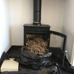 Chimney Sweep Clean with Bird Nest Removal